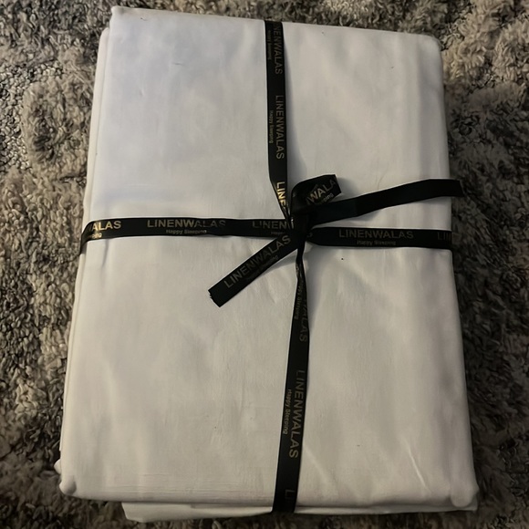 Linenwalas white curtain two panels - Picture 5 of 5